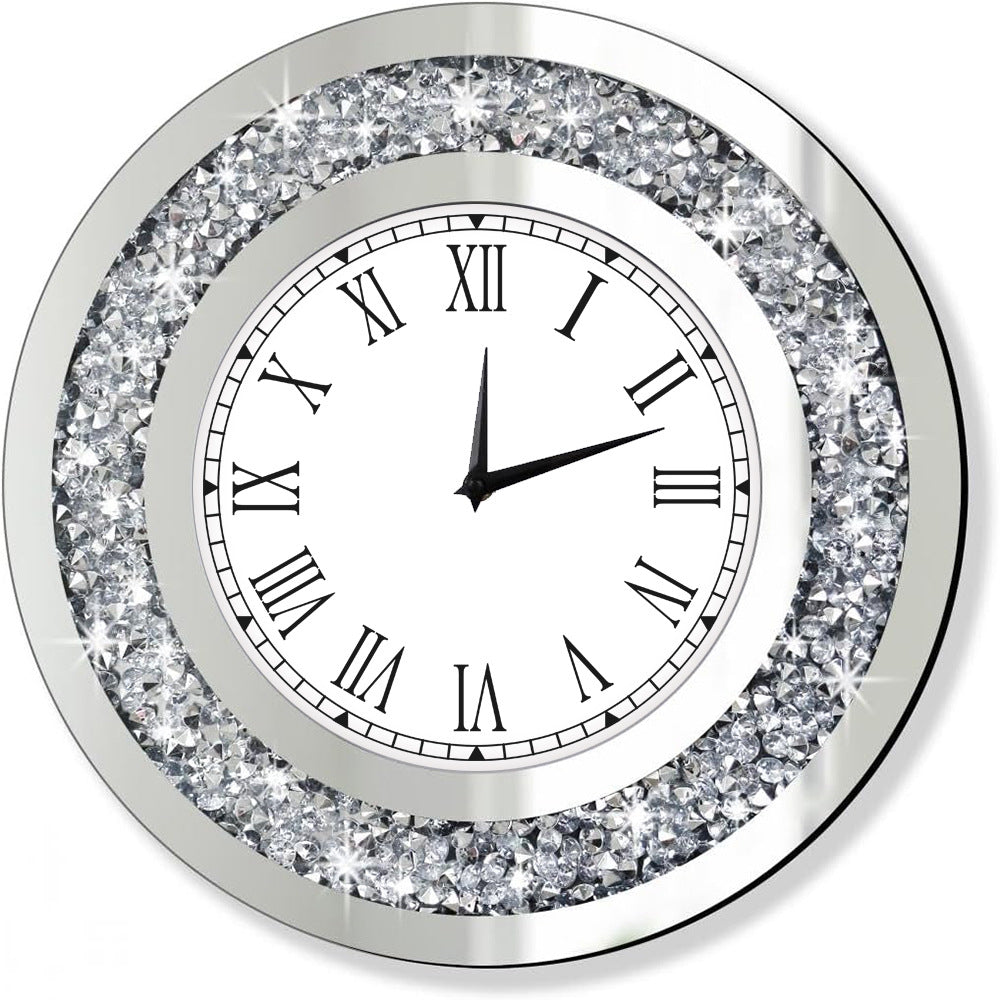 Horloge murale en verre luxueuse