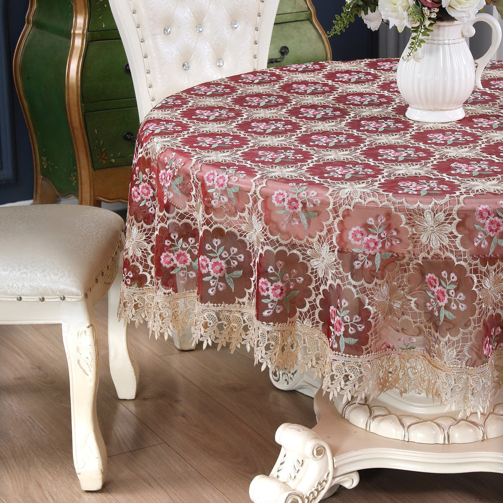 Nappe en dentelle avec doublure