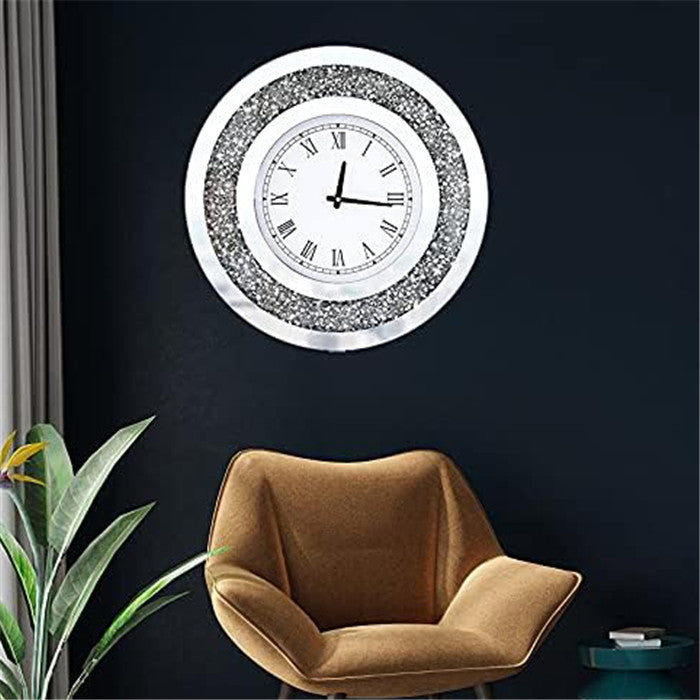 Horloge murale en verre luxueuse